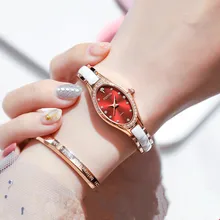 

Luxury Brand Women Ceramics Quartz Watches Skeleton Waterproof Automatic Ladies Wristwatches Female Clock Montre Femme Casual