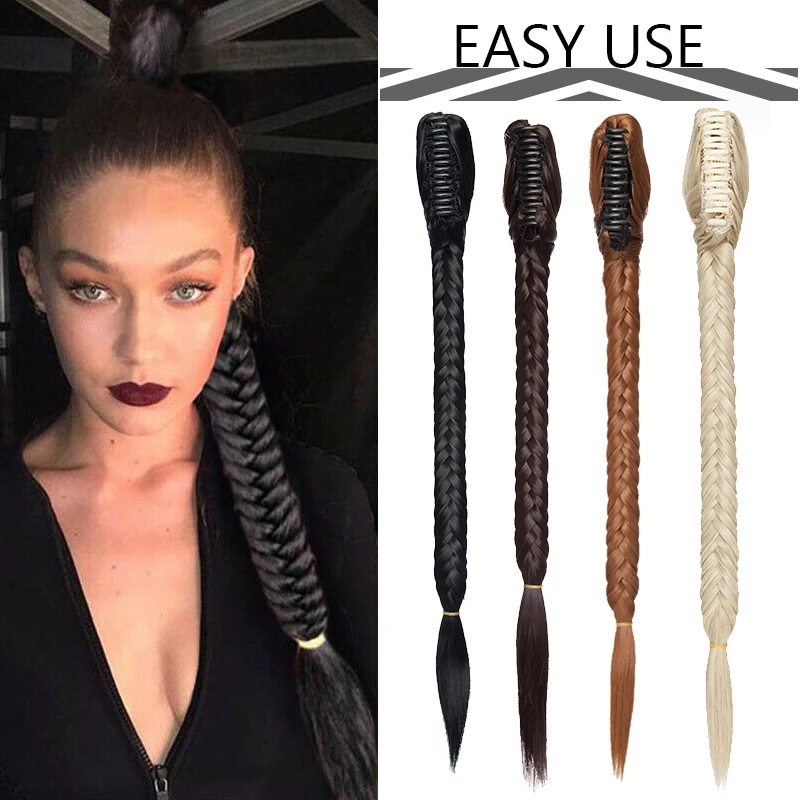 Benehair Extension Capillaire Synthetique Longue Queue De Cheval Fausse Queue De Poisson Pour Femmes Aliexpress