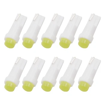 

10pc Car Styling T5 led car dashboard light instrument automobile door Wedge Gauge reading lamp bulb 12V cob smd white red