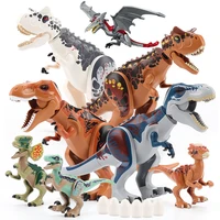 Jurassic Dino World Large Dinosaurs Figures Bricks Building Blocks Velociraptor T-Rex Triceratops Indominus Rex Toys For Kids 1