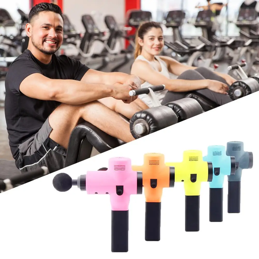 

Electronic Handheld Massager Work Exquisite Fashionable and Elegant Unique Body Muscles Relaxing Relief Pains with 4 Heads