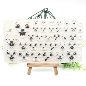 

ZFPARTY Rabbit Face Transparent Clear Silicone Stamps for DIY Scrapbooking/Card Making/Kids Crafts Fun Decoration Supplies