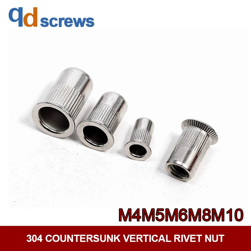 

304 M4M5M6M8M10 big and small head countersunk vertical stainless steel rivet nut