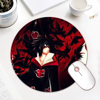 

Uchiha Sasuke NARUTO Grain Round Desk Keyboard Mouse Pad Laptop Mice Mat Rubber Computer Mousepad