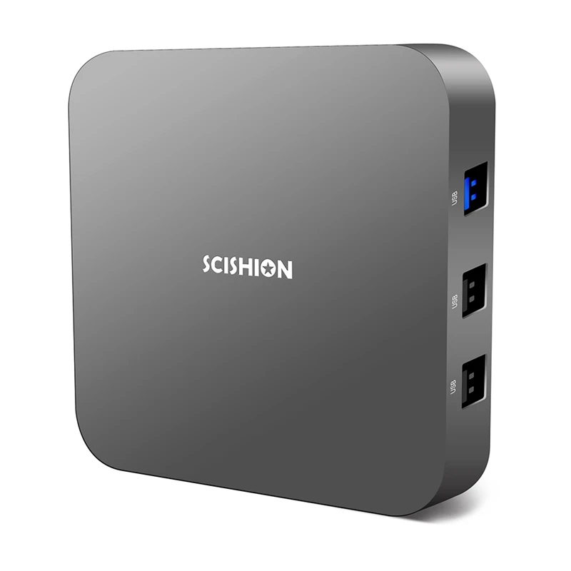 AI One Android 8,1 Smart Tv Box Wifi телеприставка Bluetooth 4,0 Rockchip 3328 медиаплеер с голосовым управлением