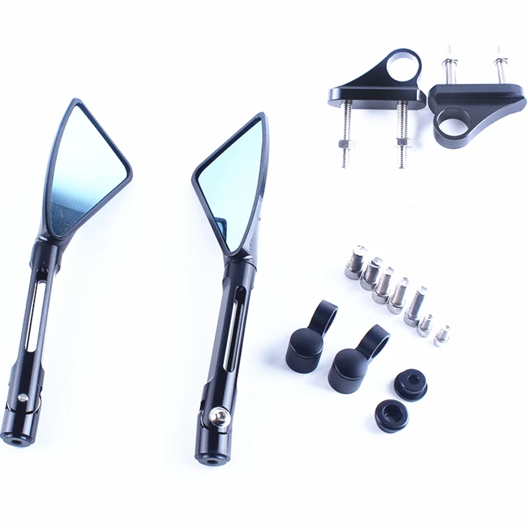 Motorcycle Rearview Side Mirrors For Yamaha YZF R1 2002-2008 R6 2003-2007 Fit Triumph Daytona 675 2006-2008 Black Accessories | Автомобили