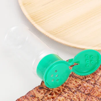 

12 pcs Seasoning Bottle Plastic Transparent Cruet Spice Pot Pepper Shakers Condiment Can Salt Jar for Barbecue