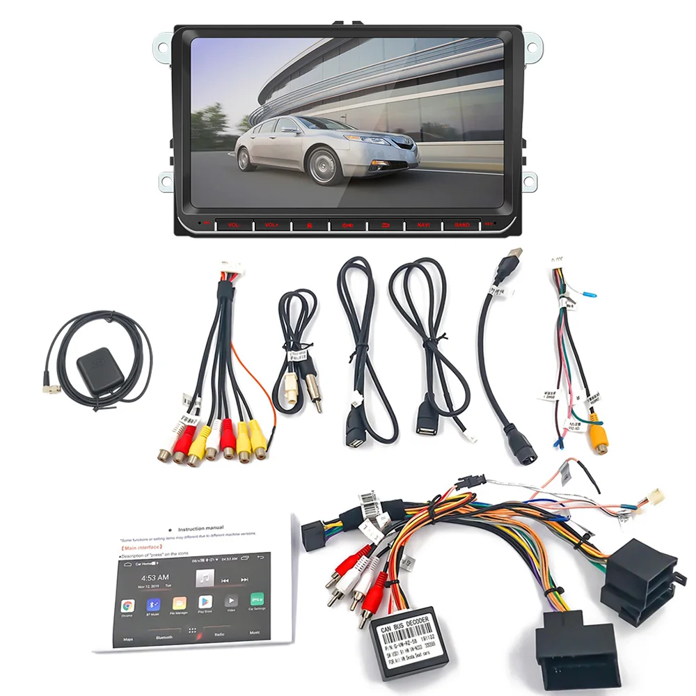 2Din 9 дюймов Автомобильный MP5 мультимедийный видео плеер GPS навигация WIFI Android 8 1