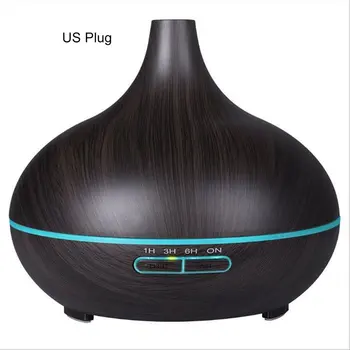 

Air Humidifier Ultrasonic Aroma Essential Oil Diffuser 400ML Aromatherapy Machine Full Wood Grain Color Changing