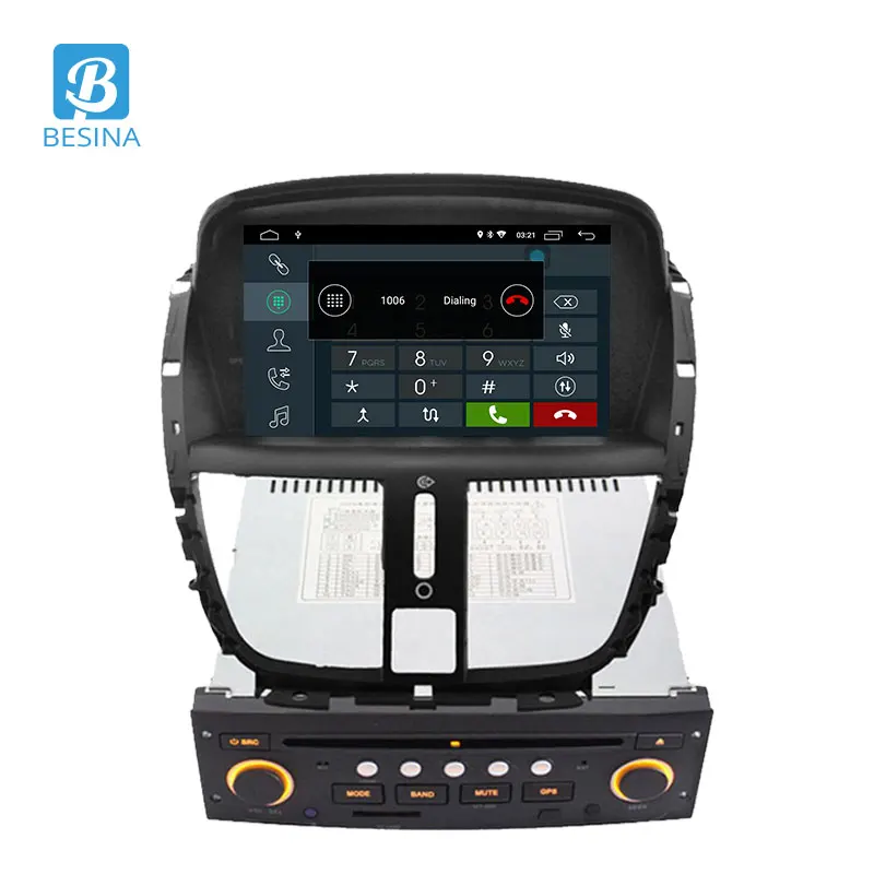 Discount Besina 1 Din Android 9.0 Car DVD Player For Peugeot 207 207CC 2007 2008 2009 2010 2011 2012 2013 2014 GPS Wifi Multimedia 2