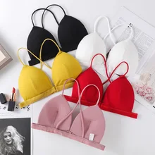 Сексуальный бюстгальтер с застежкой спереди, пуш-ап, бюстгальтеры для женщин, бюстгальтер с подкладкой, нижнее белье, маленький Бюстгальтер Сексуальное белье# сплошной цвет