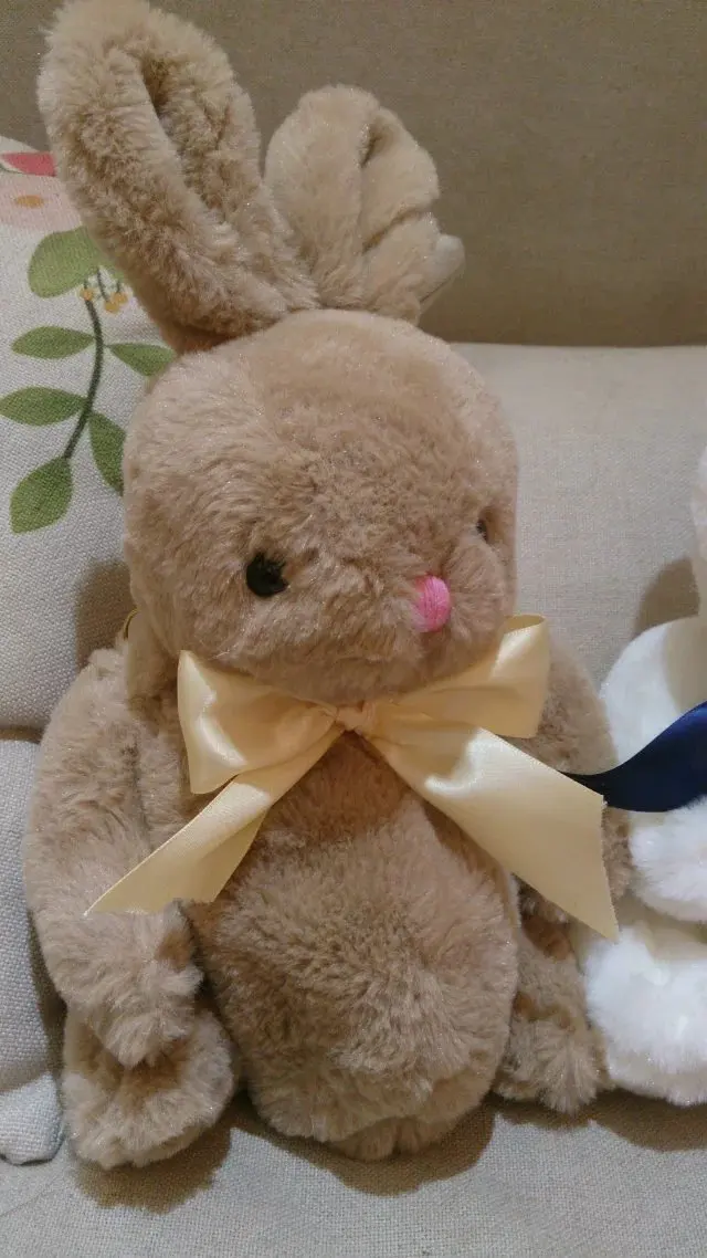 Милый рюкзак Super Meng Rabbit с жемчужной цепочкой и бабочкой, сумка через плечо с кроликом, подарок для девочек