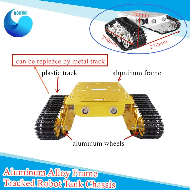 RC T300 металлический корпус рама из алюминиевого сплава гусеничный робот бак шасси