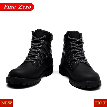 

High Quality Split Leather Men Boots Brand Men Snow Boots Winter Boot Dr. Motorcycle Ankle Boots Comfortable Boots Dr With Shoes