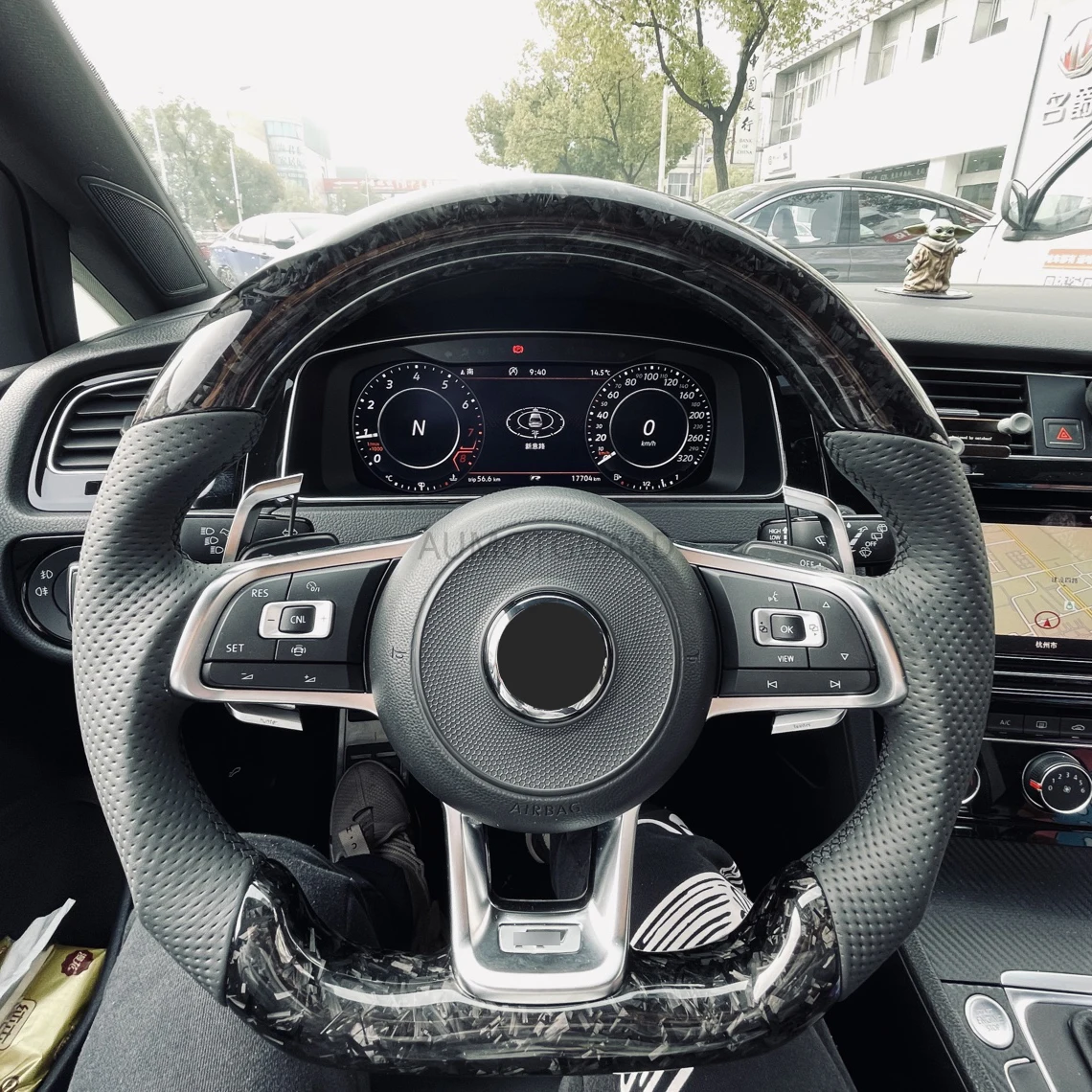 

Forge Steering Wheel Suede For Volkswagen VW Golf 7 GTI Golf R MK7 VW Polo GTI Scirocco 2015 2016