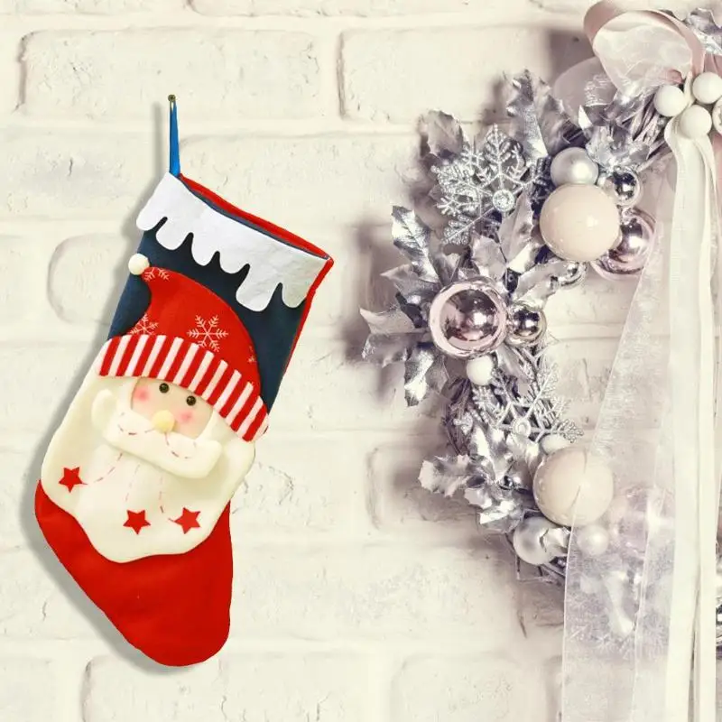 Рождественские принадлежности Висячие вечерние дерево украшение для дома различные спецификации опционально модный чулок Санта-Клауса носки подарок конфеты сумки