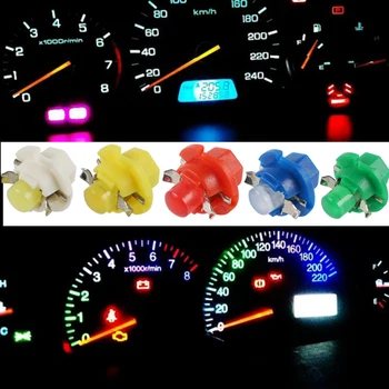 

H2CNC CNC Car Dashboard Light Side Lamp Pure White Light Color 6000-7000K 12mm x 12mm FOR BMW Dodge Porsche Mercedes-Benz