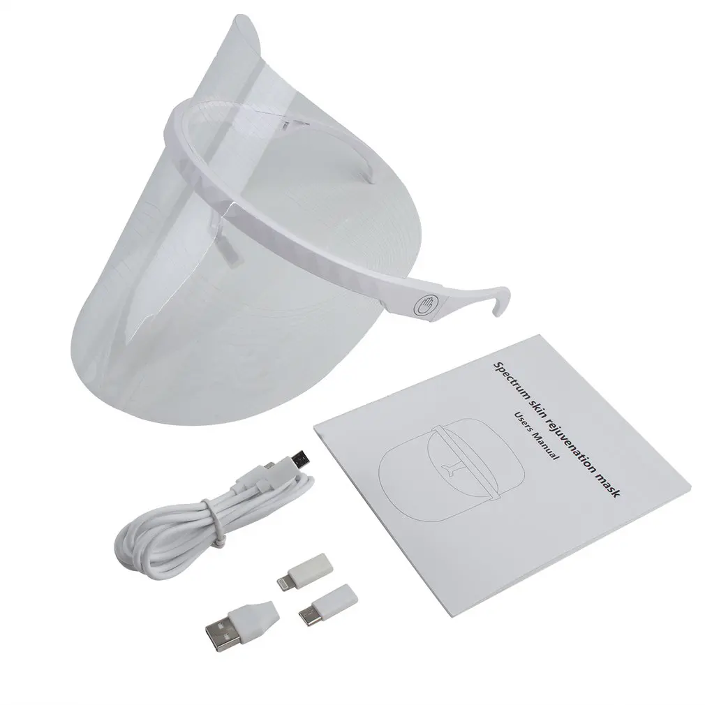 

3-Color Led Phototherapy Mask Anti-Acne And Anti-Wrinkle Spa Facial Care Instrument Beauty Instrument Facial Skin Care Tool