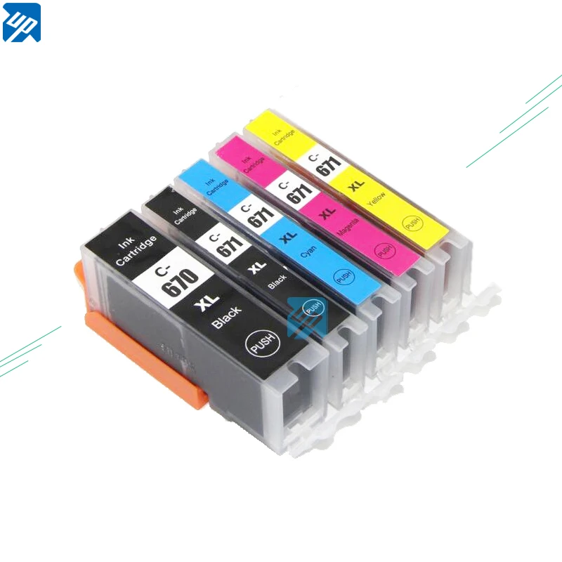 10 x PGI-670 CLI-671 картриджи с чернилами для принтера canon MG5760 MG5765 MG5766 MG6860 MG6865 MG6866 TS6060 TS5060
