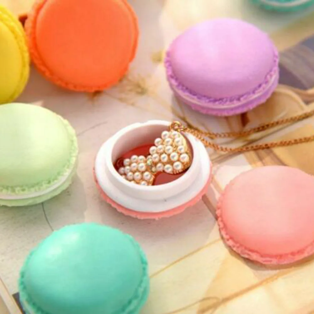 Macaron чехол Mini Macaron Box 6 шт. хранение таблеток для ювелирных изделий Коробка органайзер контейнер для наушников- MS