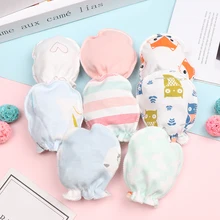 1 пара, хлопок, детские перчатки против царапин, защита на Кроватку Новорожденного лица, варежки, Детские аксессуары, случайный стиль