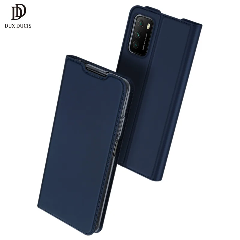 Чехол для Xiaomi Redmi 9T откидной DUX DUCIS Skin Pro Series кожаный чехол-бумажник Redmi9T чехол с NFC