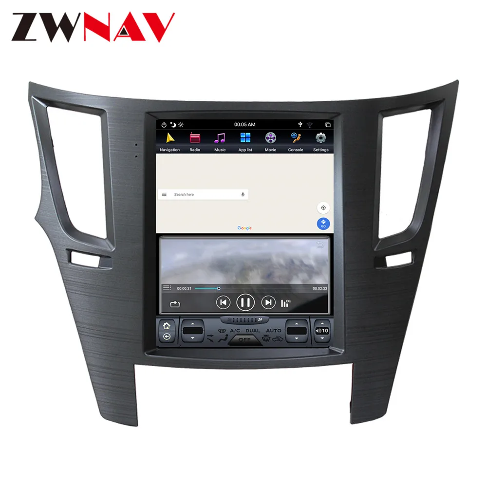 Excellent PX6 4GB DSP Tesla style Android 9.0 Car GPS Navigation For Subaru Legacy 2009-2014 headunit multimedia player adio tape recorder 5