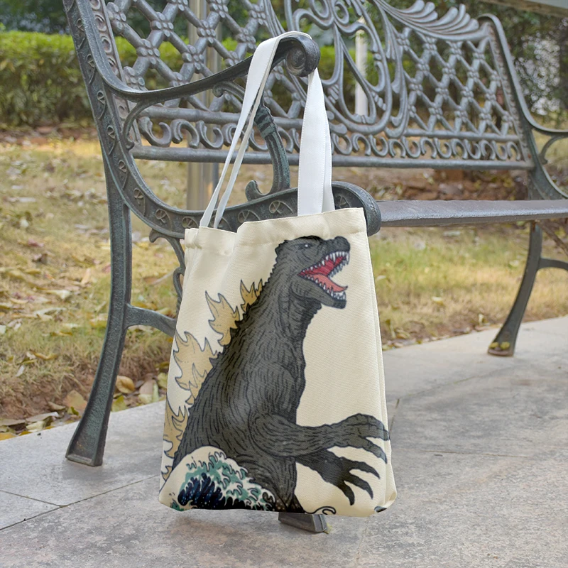 Cute Godzilla' Tote Bag