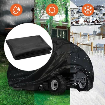 

Sunshade Outdoor Waterproof Washable Garden Yard Marine Grade Fabric UV Protection Universal Fit Mower Cover Easy Clean Home