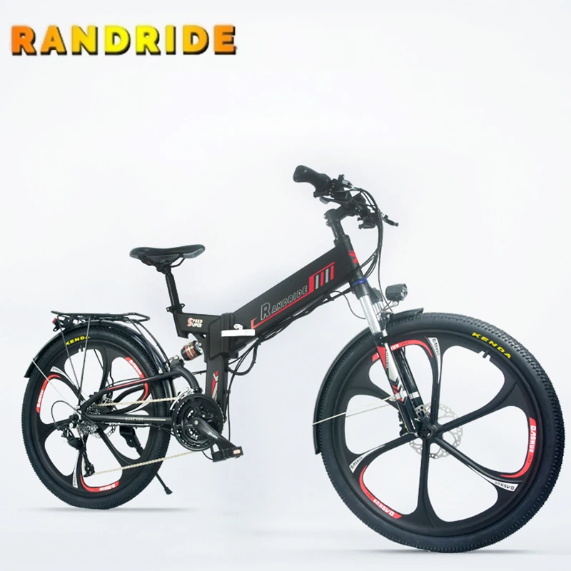 26Inch Folding Electric Bicycle 48V10.4A 350W Mountain Ebike MTB Hidden Lithium Battery Foldable Bike For Adults | Спорт и