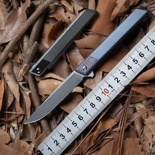 DICORIA Djinn Тактика Складной нож шарикоподшипник M390 лезвие титановая ручка Кемпинг Охота Ножи для выживания на открытом воздухе EDC инструменты