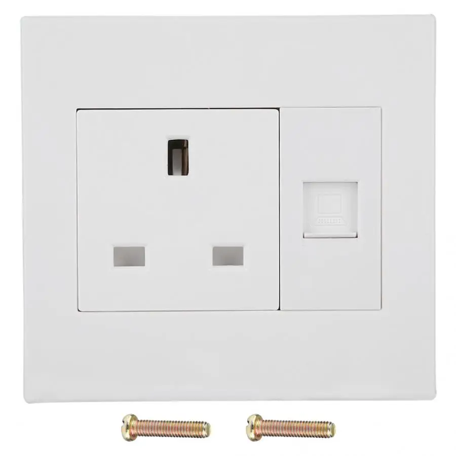 

86 Type Wall Power Socket Wall Telephone Socket RJ45 Cable Interface Outlet