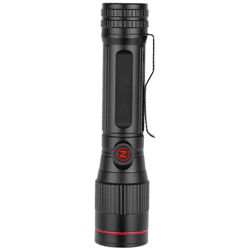 

Super Bright LED Flashlight Zoom Portable Super Bright Torch USB Rechargeable Waterproof Lamp Press Switch Use 18650 Battery
