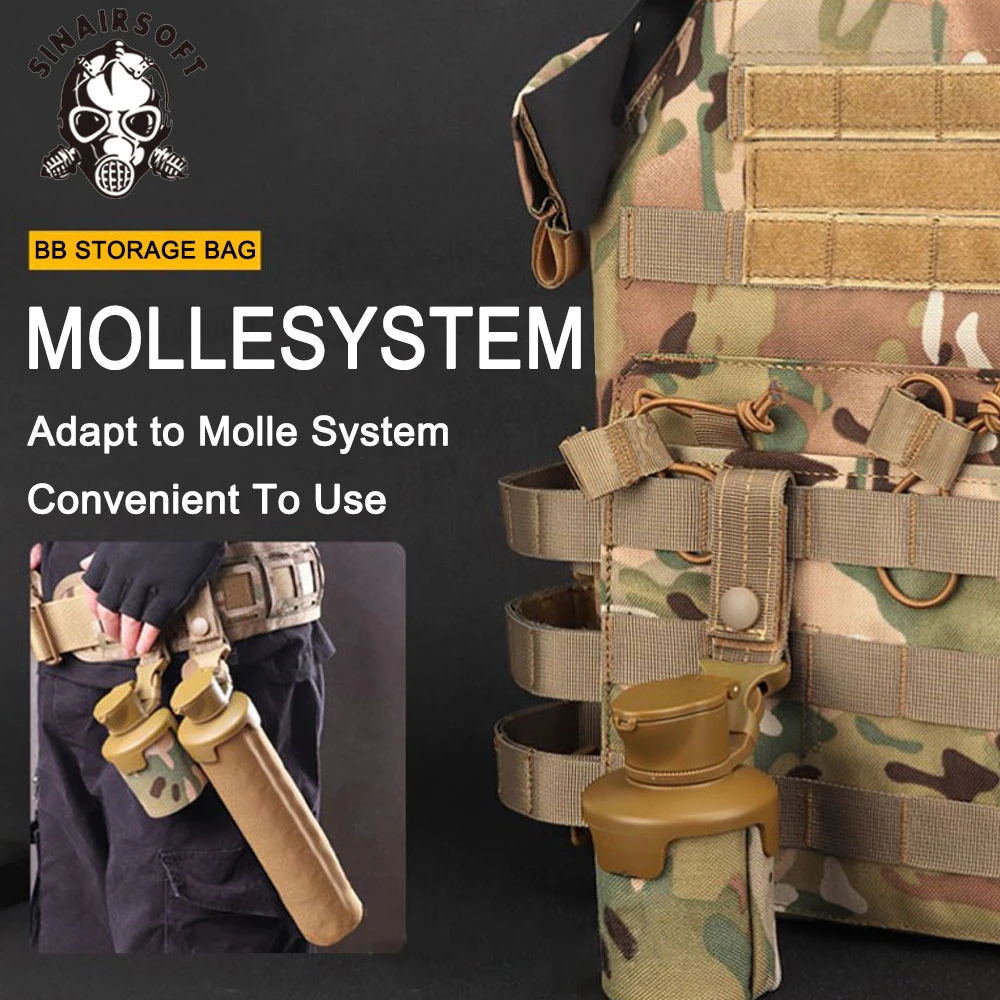 Тактический Складной BB сумка для хранения 1000D нейлон большой объем Molle система Пейнтбол Аксессуары страйкбол стрельба Органайзер