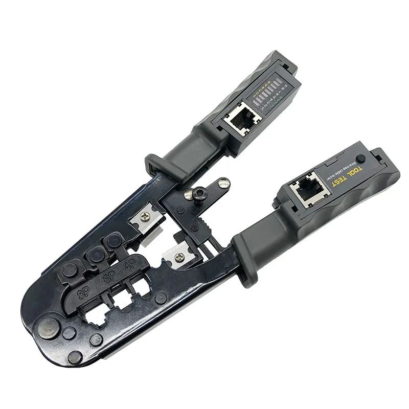4в1 Многофункциональный сетевой обжимной инструмент Кабельный тестер RJ45 RJ11 RJ12 Хрустальный головной кабель сетевой режущие инструменты для зачистки