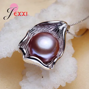 

Latest Korean Popular Trend 925 Sterling Silver Pearl Conch Pendant Necklace Newest Style Fashion Jewelry For Women Top Sale