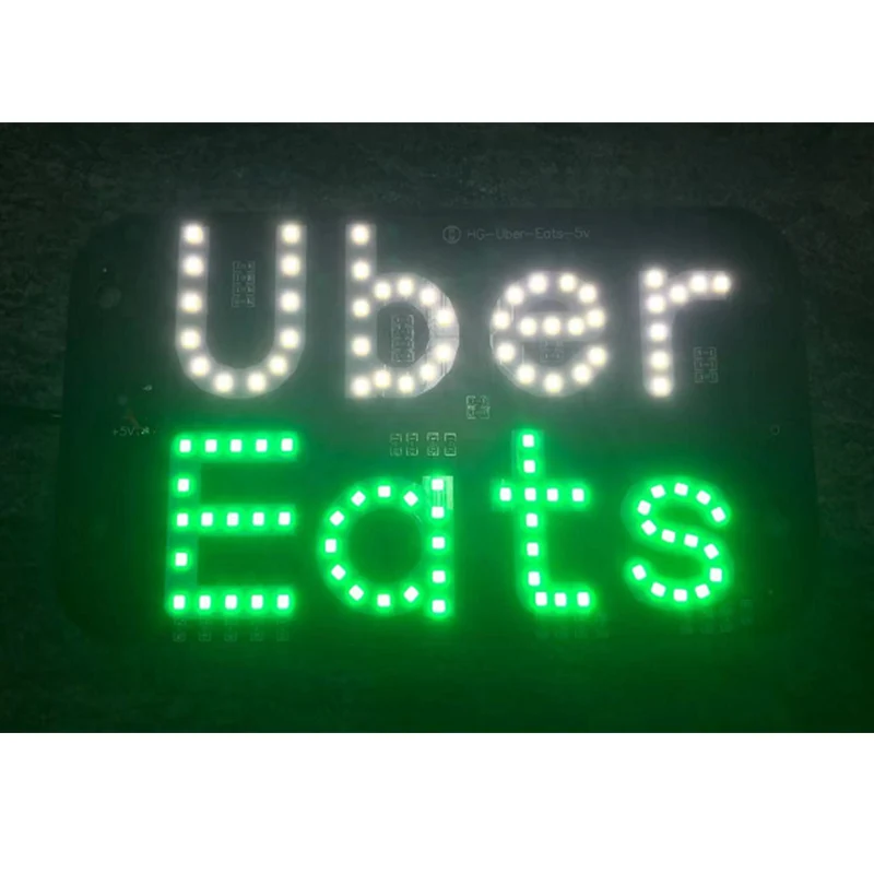 Ubereats LED SIGNAL BEACON car light Signal Panel Light Windscreen 