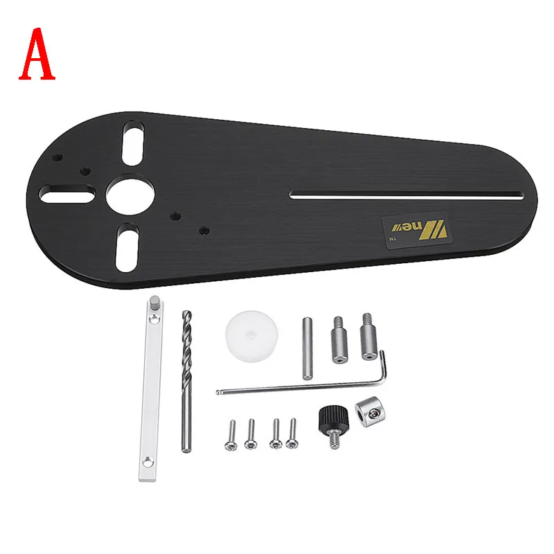 

1Set Circle Cutting Jig For Small Electric Hand Routers/Trimmers Wood Router Woodworking Milling Circle Groove Tools
