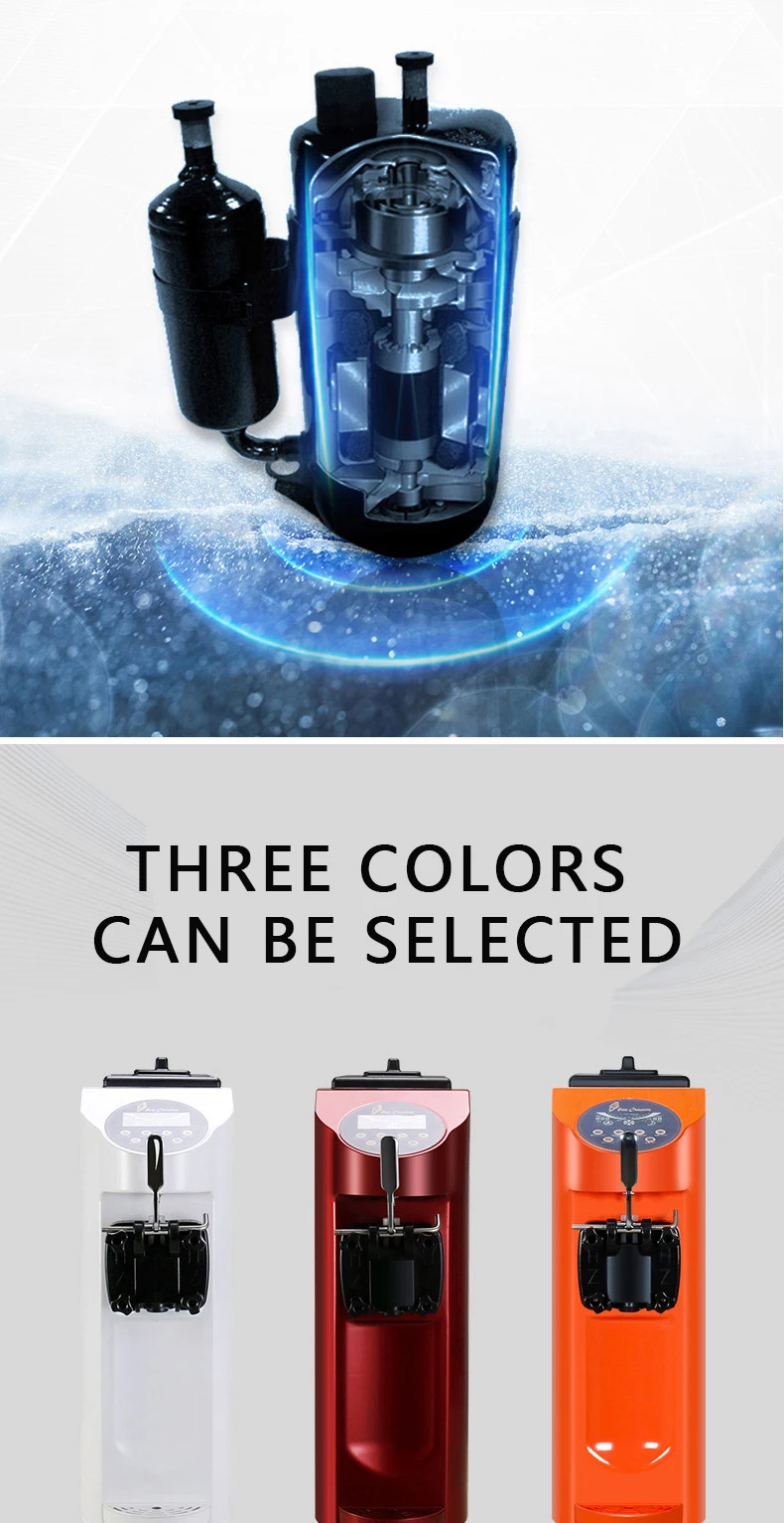 Красочный экран Singe Flavor машина для мороженого MQ-L16E