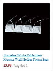 Branco Fio de Cabo Zip Tie Mounts