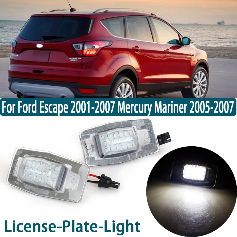 

1 Pair Car LED License Plate Light Number Plate Tail Lamp For Ford Escape01-07/Mercury Mariner/Mazda MPV/Protege/Tribute