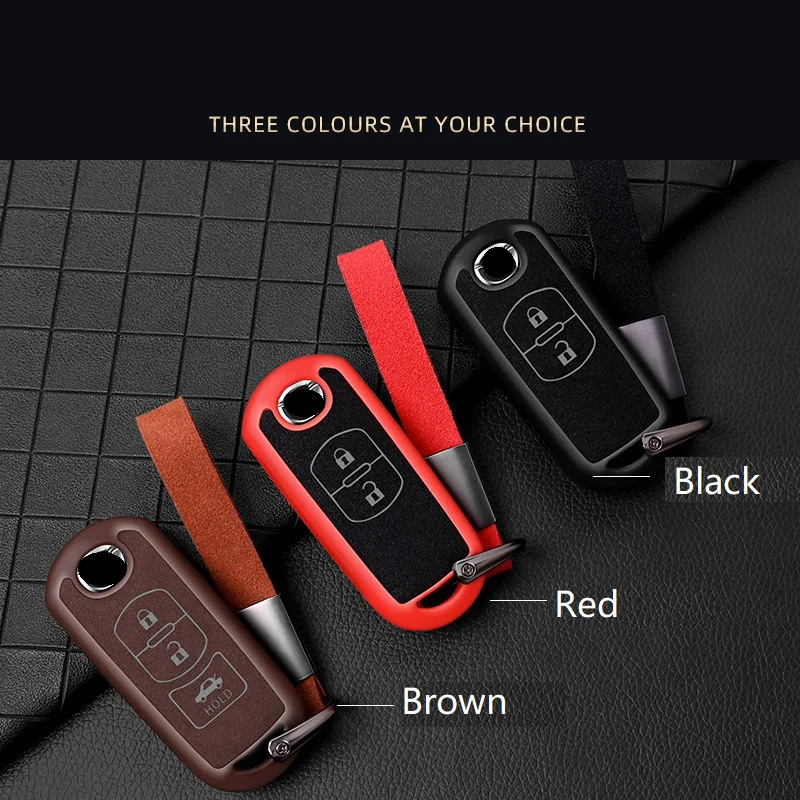 Пластиковый+ кожаный чехол для ключей для Mazda 2 3 6 Atenza Axela CX-5 CX5 CX 5 CX-7 CX-9 Smart Key