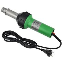 Pistolet de soudage pour plastique, 220V, 1600W, torche à Air chaud, pour sol en vinyle PVC, réservoir d'eau PP, PE, géomembrane, prise ue