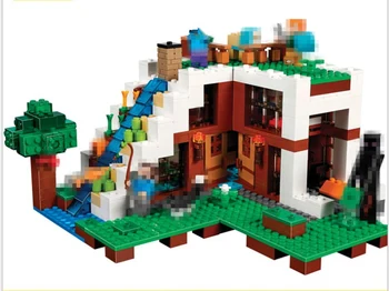 

New My World Series The Waterfall Base Compatible My World 21134 Brick 4 Buildin Blocks Toys for Children Birthday Gift