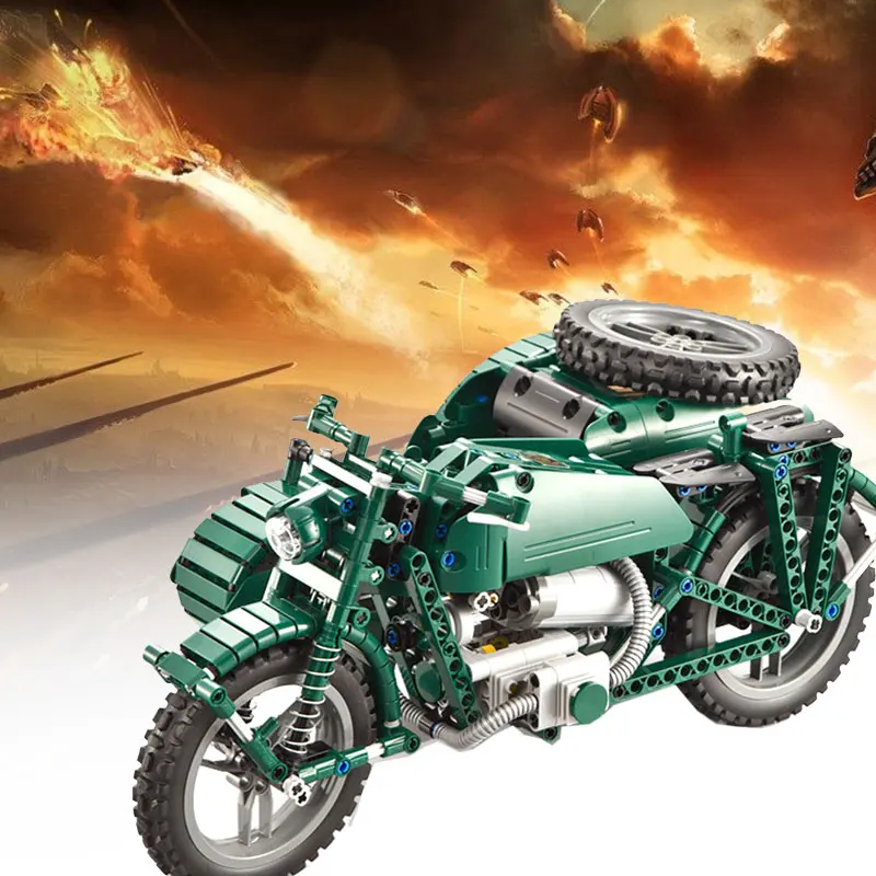

Ephex Novelty Green Diy Motorcycles Model Fashion 1 Set Kidsroom Military Motorcycles Toy Durable Decor Collection
