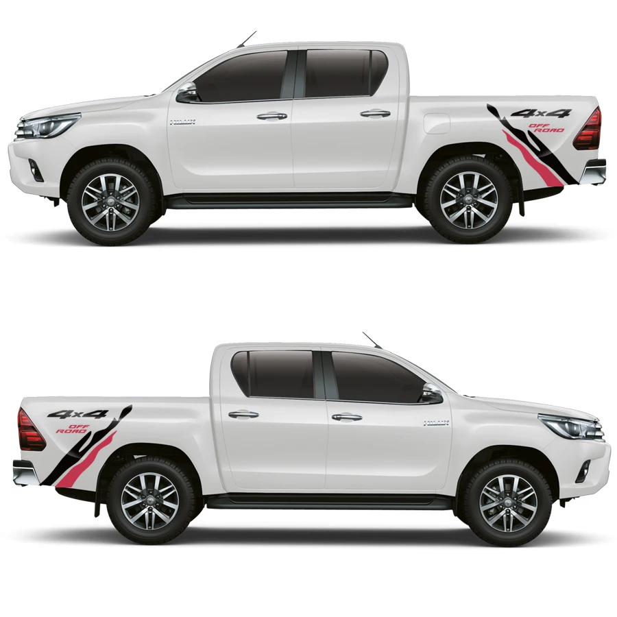 2 шт. mudsling Стайлинг 4x4 внедорожные графические винилы классные наклейки на автомобиль подходит для toyota hilux 2011