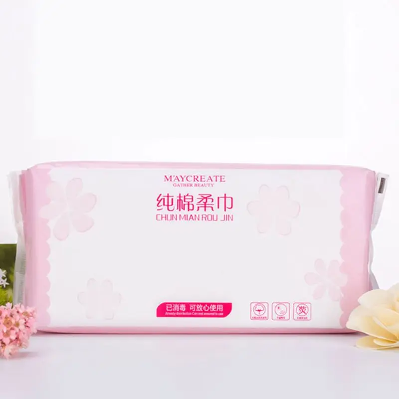 80 шт./упак. чистая ткань одноразовые хлопчатобумажное полотенце для мытья