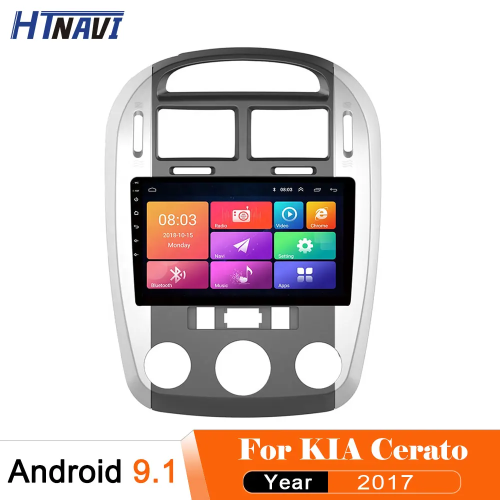 

10.1 Inch Android 9.1 Car Multimedia Player Rear View Camera Monitor Auto Radio 1 Din GPS Navigation For Kia Cerato 2017 FM AM