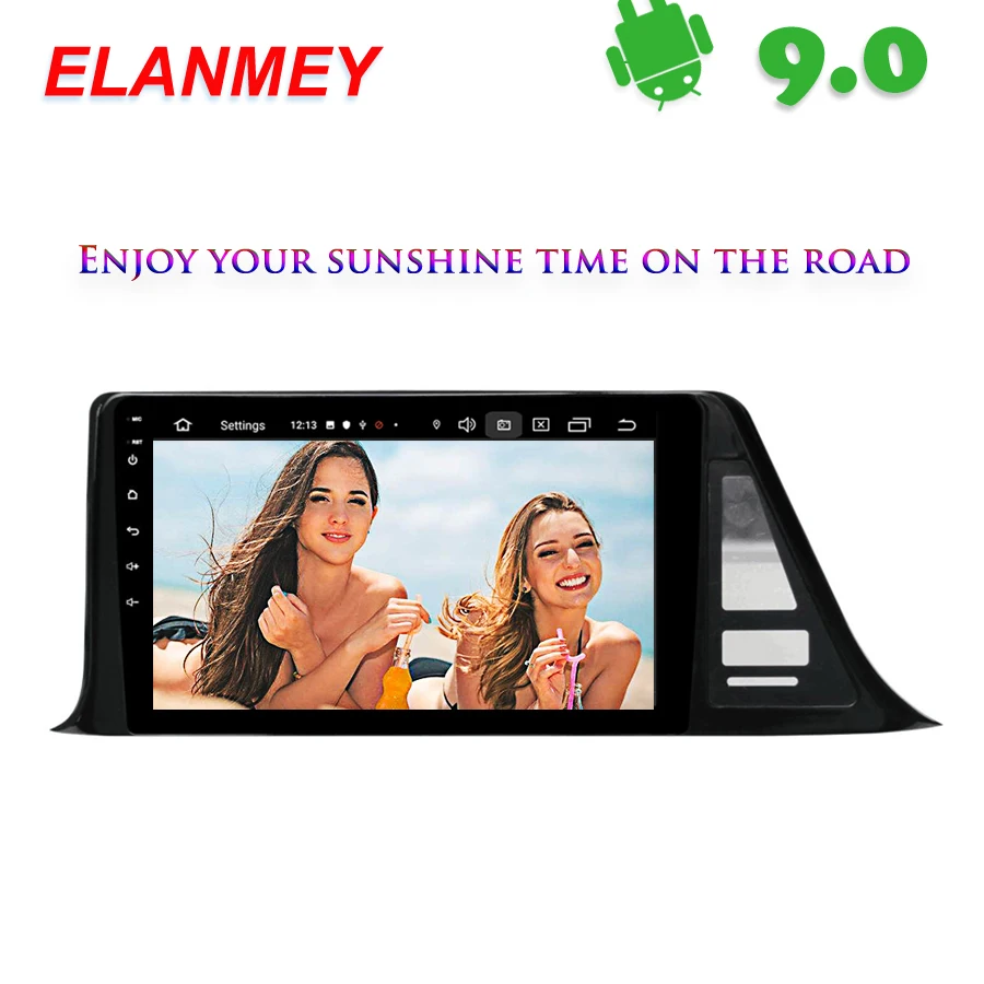 

Branded Genuine Android 9.0 Car Radio for Toyota CHR car gps navigation Car Multimedia Vehicle video recorder with camera