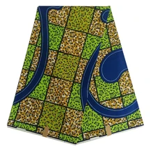 Miss L последние Анкара хлопок ткани 6 ярдов/шт tissus воск печати африканская ткань HL19S111646